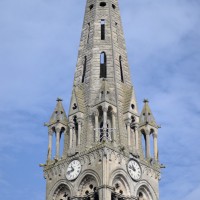 Le clocher et la flèche vus du sud-est (2015)