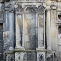 Les piédroits du portail renaissance de la façade ouest (2018)