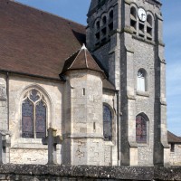 Vue partielle de l'église depuis le sud-ouest (1993)