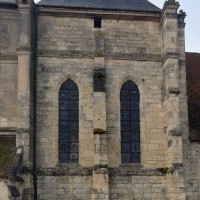 La façade nord du transept du 13ème siècle (2016)