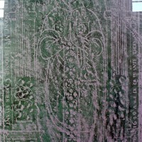 Relevé de la pierre tombale de la nef (2004)