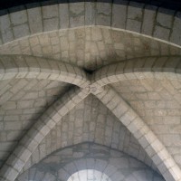 La voûte de la seconde travée du choeur vue vers l'est