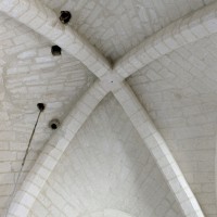 La voûte de la première travée du choeur vue vers le nord (2004)