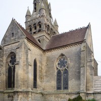Les parties orientales de l'église vues du sud (2018)