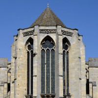Les parties hautes de l'abside vues de l'est (2016)
