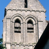 L'étage du beffroi du clocher vu depuis l'ouest (1995)