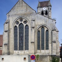 L'ensemble choeur/transept et le clocher vus du sud (2015)