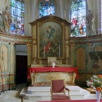 Autel-retable et boiseries de l'abside (2008)