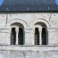 La face sud de l'étage du beffroi du clocher (2008)