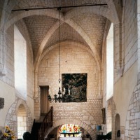 L'intérieur de la chapelle de l'Abbé vu vers l'est (1997)