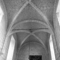 Voûtes gothique tardif de la chapelle de l'Abbé vues vers l'est (1997)