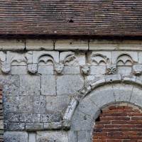 La corniche beauvaisine du mur ouest du bras nord du transept (2016)
