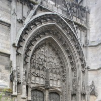 Le portail de la façade du bras nord du transept (2015)