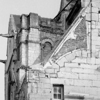Les vestiges du clocher vus du nord-ouest (1974)