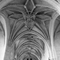 Les voûtes de la croisée du transept et de la nef vues vers l'ouest