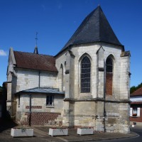 Le choeur et la chapelle sud vus du sud-est (2016)