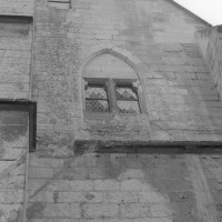 Vue partielle du mur-pignon nord de l'aile ouest (1992)