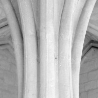Retombée des voûtes sur le pilier central du chartrier (1992)