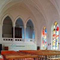 L'intérieur de la chapelle vu vers le nord-ouest (2002)
